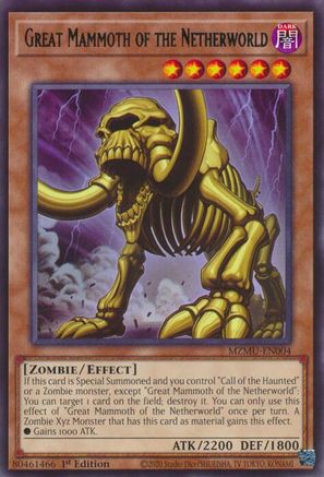 Image of Great Mammoth of the Netherworld (MZMU-EN004) - Maze of Muertos 1st Edition
