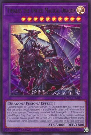 Image of Timaeus the United Magical Dragon (MZMU-EN012) - Maze of Muertos 1st Edition