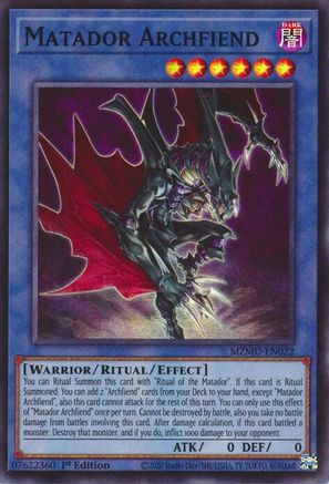 Image of Matador Archfiend (MZMU-EN022) - Maze of Muertos 1st Edition