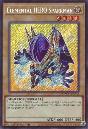 Image of Elemental HERO Sparkman (MZMU-EN059) - Maze of Muertos 1st Edition