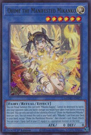 Image of Ohime the Manifested Mikanko (MZMU-EN073) - Maze of Muertos 1st Edition