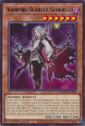 Image of Vampire Scarlet Scourge (MZMU-EN086) - Maze of Muertos 1st Edition