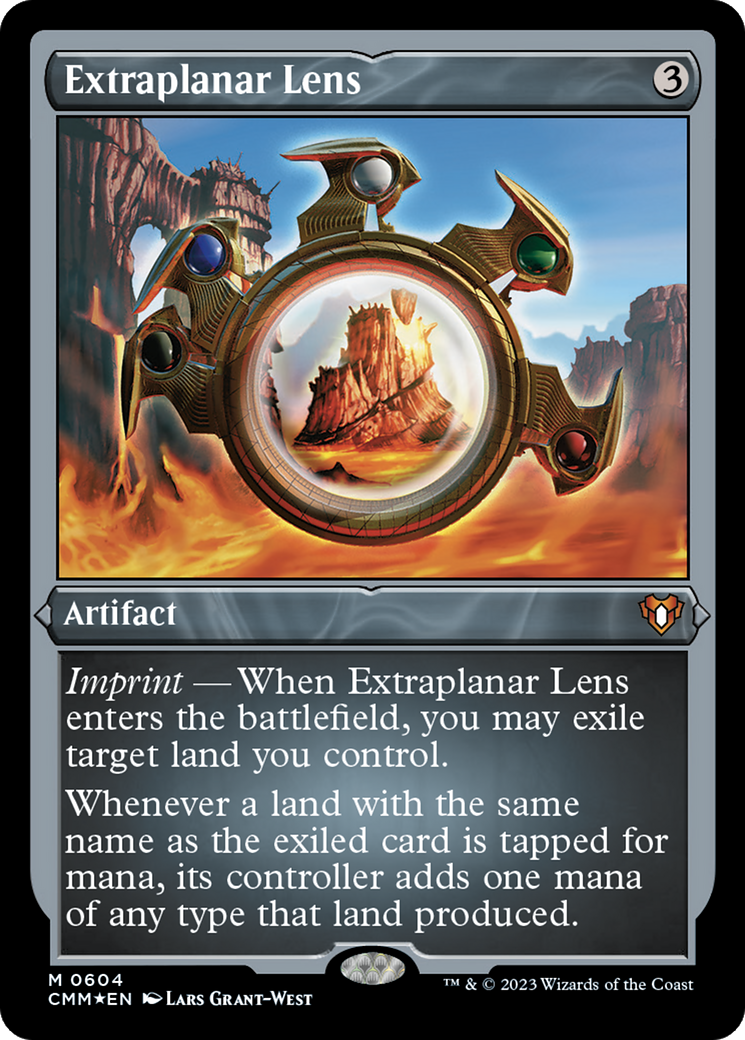 Image of Extraplanar Lens (CMM-604) - Commander Masters Etched Foil