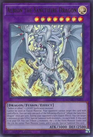 Image of Albion the Sanctifire Dragon (MZMU-EN101) - Maze of Muertos 1st Edition