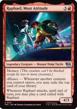Image of Raphael, Most Attitude (TMT-101) - Teenage Mutant Ninja Turtles Foil
