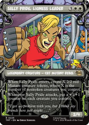 Image of Sally Pride, Lioness Leader (Showcase) (TMT-225) - Teenage Mutant Ninja Turtles Foil