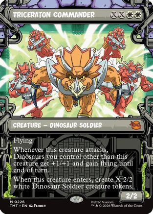 Image of Triceraton Commander (Showcase) (TMT-226) - Teenage Mutant Ninja Turtles
