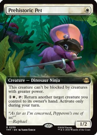 Image of Prehistoric Pet (Extended Art) (TMT-259) - Teenage Mutant Ninja Turtles