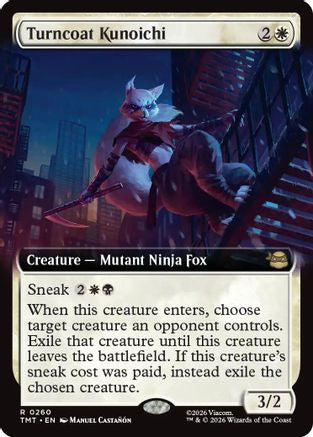 Image of Turncoat Kunoichi (Extended Art) (TMT-260) - Teenage Mutant Ninja Turtles Foil