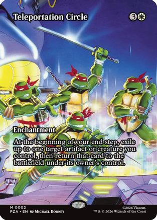 Image of Teleportation Circle (Borderless) (PZA-002) - Teenage Mutant Ninja Turtles Eternal-Legal Foil
