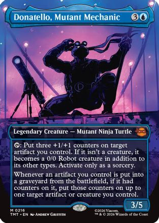 Image of Donatello, Mutant Mechanic (Borderless) (TMT-216) - Teenage Mutant Ninja Turtles Foil