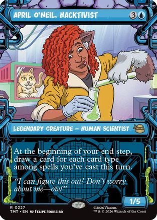 Image of April O'Neil, Hacktivist (0227) (Showcase) (TMT-227) - Teenage Mutant Ninja Turtles Foil