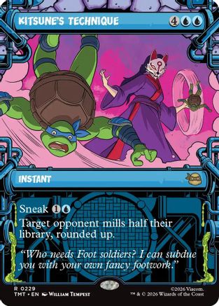 Image of Kitsune's Technique (Showcase) (TMT-229) - Teenage Mutant Ninja Turtles Foil