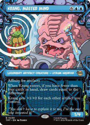 Image of Krang, Master Mind (Showcase) (TMT-230) - Teenage Mutant Ninja Turtles Foil