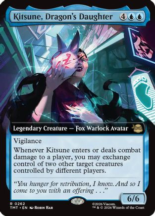 Image of Kitsune, Dragon's Daughter (Extended Art) (TMT-262) - Teenage Mutant Ninja Turtles Foil