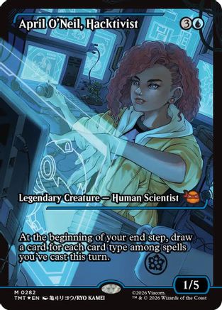 Image of April O'Neil, Hacktivist (0282) (Showcase) (TMT-282) - Teenage Mutant Ninja Turtles Foil