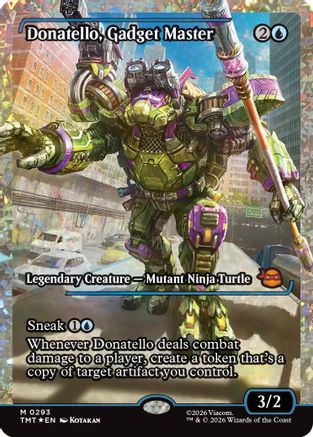Image of Donatello, Gadget Master (Showcase) (Fracture Foil) (TMT-293) - Teenage Mutant Ninja Turtles Foil