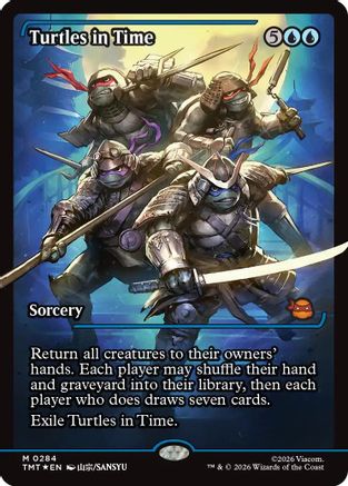 Image of Turtles in Time (Showcase) (TMT-284) - Teenage Mutant Ninja Turtles Foil