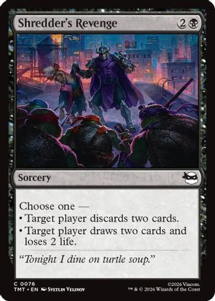 Image of Shredder's Revenge (TMT-076) - Teenage Mutant Ninja Turtles Eternal-Legal Foil