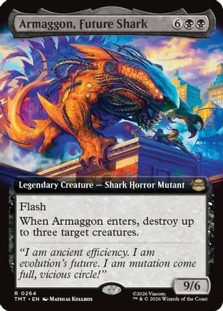 Image of Armaggon, Future Shark (Extended Art) (TMT-264) - Teenage Mutant Ninja Turtles Foil