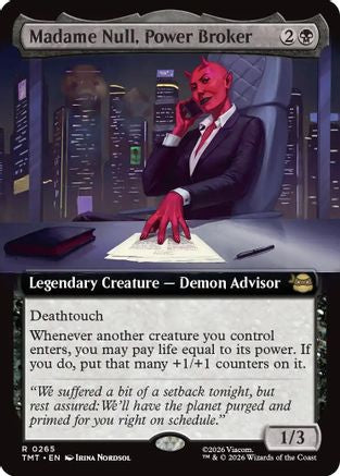 Image of Madame Null, Power Broker (Extended Art) (TMT-265) - Teenage Mutant Ninja Turtles