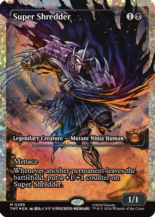 Image of Super Shredder (Showcase) (Fracture Foil) (TMT-295) - Teenage Mutant Ninja Turtles Foil