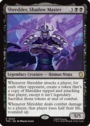 Image of Shredder, Shadow Master (TMC-020) - Commander: Teenage Mutant Ninja Turtles