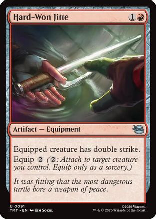 Image of Hard-Won Jitte (TMT-091) - Teenage Mutant Ninja Turtles Foil