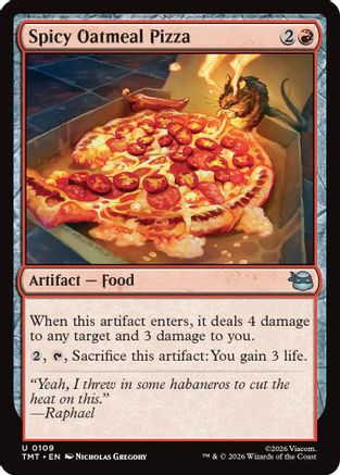 Image of Spicy Oatmeal Pizza (TMT-109) - Teenage Mutant Ninja Turtles