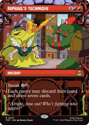 Image of Raphael's Technique (Showcase) (TMT-237) - Teenage Mutant Ninja Turtles