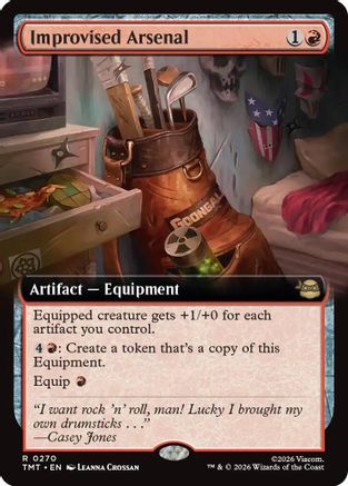 Image of Improvised Arsenal (Extended Art) (TMT-270) - Teenage Mutant Ninja Turtles Foil