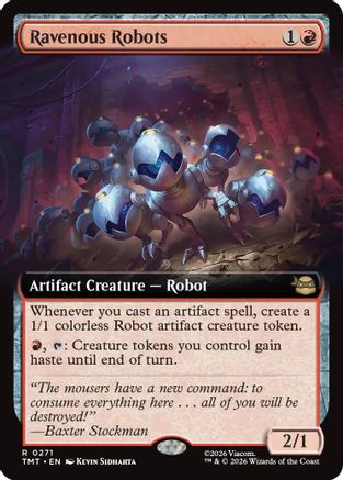 Image of Ravenous Robots (Extended Art) (TMT-271) - Teenage Mutant Ninja Turtles Foil