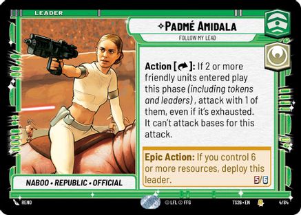 Image of Padmé Amidala - Follow My Lead (4/84) - Twin Suns