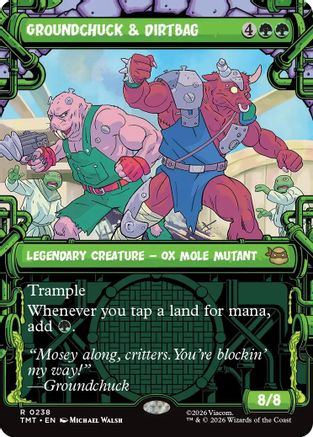 Image of Groundchuck & Dirtbag (Showcase) (TMT-238) - Teenage Mutant Ninja Turtles Foil