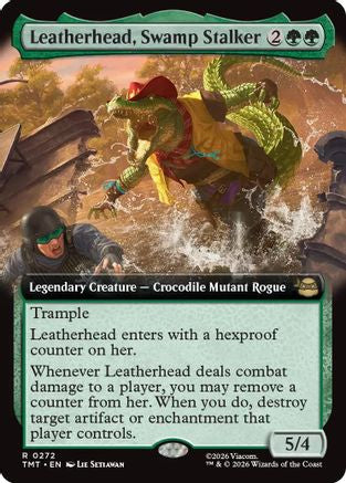 Image of Leatherhead, Swamp Stalker (Extended Art) (TMT-272) - Teenage Mutant Ninja Turtles
