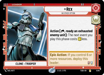 Image of Rex - No Other Option (6/84) - Twin Suns
