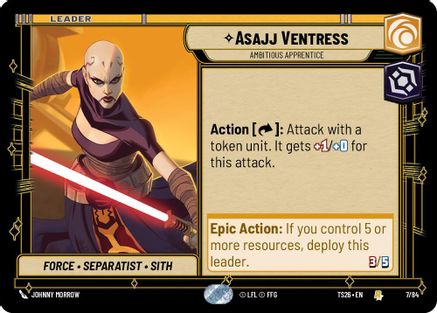 Image of Asajj Ventress - Ambitious Apprentice (7/84) - Twin Suns