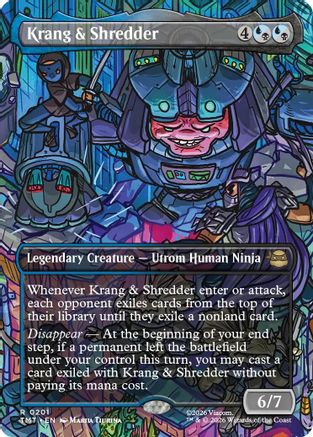 Image of Krang & Shredder (Borderless) (TMT-201) - Teenage Mutant Ninja Turtles