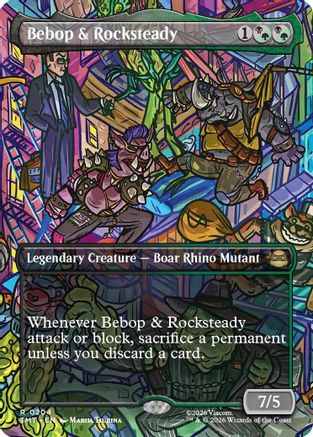 Image of Bebop & Rocksteady (Borderless) (TMT-204) - Teenage Mutant Ninja Turtles