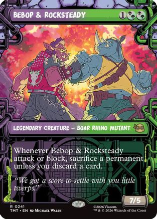 Image of Bebop & Rocksteady (Showcase) (TMT-241) - Teenage Mutant Ninja Turtles Foil
