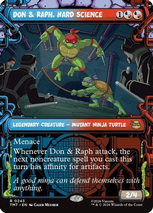 Image of Don & Raph, Hard Science (Showcase) (TMT-243) - Teenage Mutant Ninja Turtles Foil