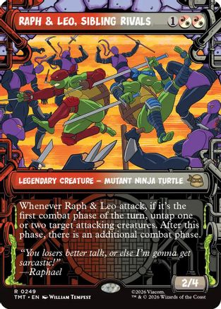 Image of Raph & Leo, Sibling Rivals (Showcase) (TMT-249) - Teenage Mutant Ninja Turtles Foil