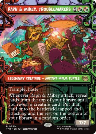 Image of Raph & Mikey, Troublemakers (Showcase) (TMT-250) - Teenage Mutant Ninja Turtles