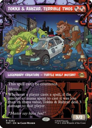 Image of Tokka & Rahzar, Terrible Twos (Showcase) (TMT-252) - Teenage Mutant Ninja Turtles
