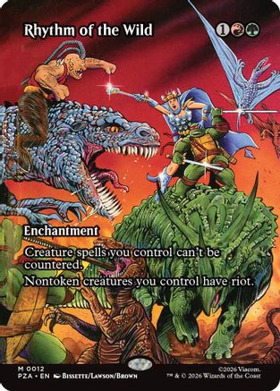 Image of Rhythm of the Wild (Borderless) (PZA-012) - Teenage Mutant Ninja Turtles Eternal-Legal Foil