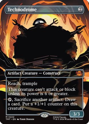 Image of Technodrome (Borderless) (TMT-222) - Teenage Mutant Ninja Turtles Foil