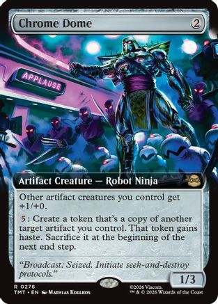 Image of Chrome Dome (Extended Art) (TMT-276) - Teenage Mutant Ninja Turtles Foil
