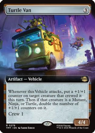 Image of Turtle Van (Extended Art) (TMT-278) - Teenage Mutant Ninja Turtles Foil