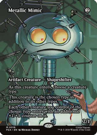 Image of Metallic Mimic (Borderless) (PZA-016) - Teenage Mutant Ninja Turtles Eternal-Legal Foil