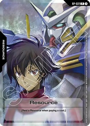 Image of Resource (RP-022) (Mobile Suit Gundam 00) (RP-022) - Promotional Resource Tokens Holofoil